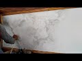 Gray Marble Motif ||  Background Wall ||  Tutorial Explanation and Simple Techniques ||  Wall paint