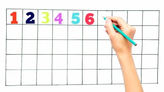 Learn & write 1-50| Numbers writing practice| 1 to 50 | Kids Math video