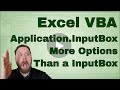 Excel VBA Application.InputBox - Code included