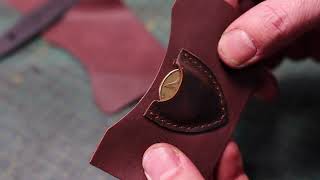 Handmade Leather Minimalist Bi-Fold Coin Wallet