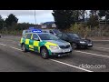 SWAST Ambulance & RRV Skoda Both Responding Past Bournemouth Hospital With Blue Lights and Sirens