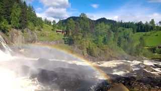 Rainbow at Haugfossen