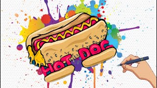 Bolalar uchun issiq itni chizish Рисование хот-дога для детей #🌭 Drawing #Hot-Dog for kids