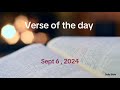 Verse of the day - September 6, 2024 | John 3:16