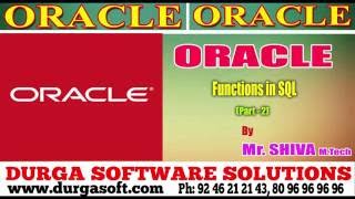 Oracle || Functions in SQL Part - 2 by Siva