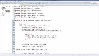 Creating First JavaFx Application In Eclipse IDE
