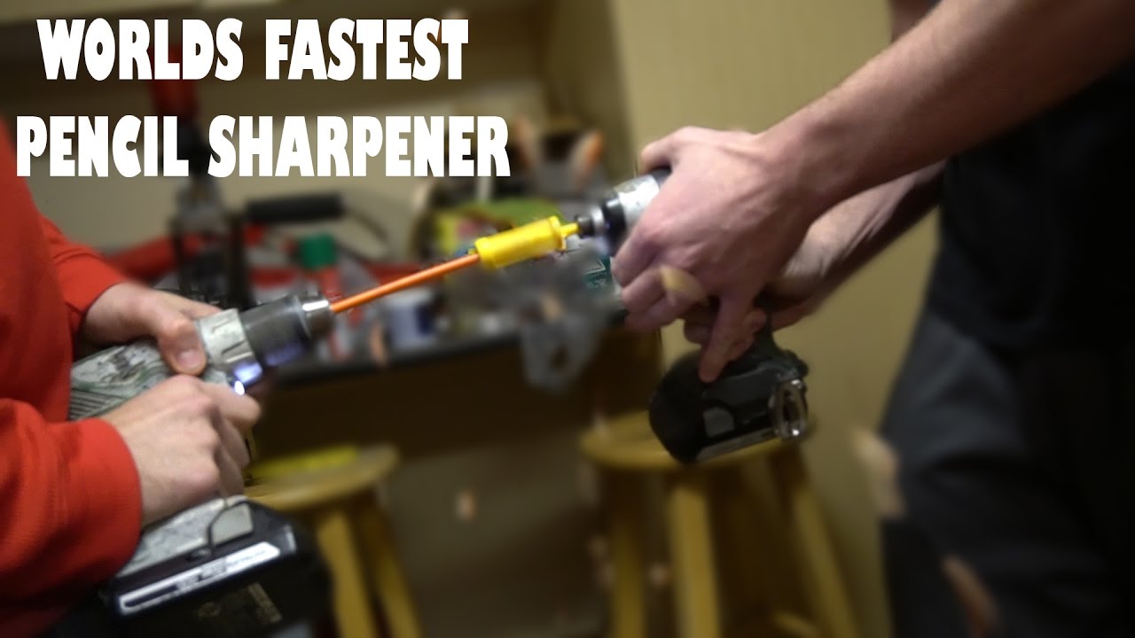 Drill Powered Pencil Sharpener Youtube