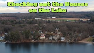 Flying over Lake Houses - #drone #dji4k #lake #djidrones