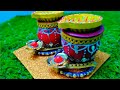 diy diya decoration from old bangles best out of waste diwali decoration ideas for competition