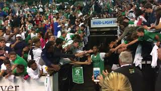 Kyrie Irving and Gordon Hayward introduced as Celtics for first time | ESPN