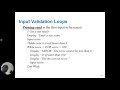 Python  Input Validation, Exception Handling