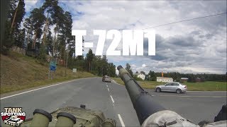 T-72M1 In Traffic - Soviet-Finnish Battle Tank Goes For A Run In Traffic