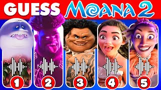 Guess The Moana 2 Movie We're Back Characters by Voice #6 🌊🏝️ Moana 2 Trailer Songs Quiz