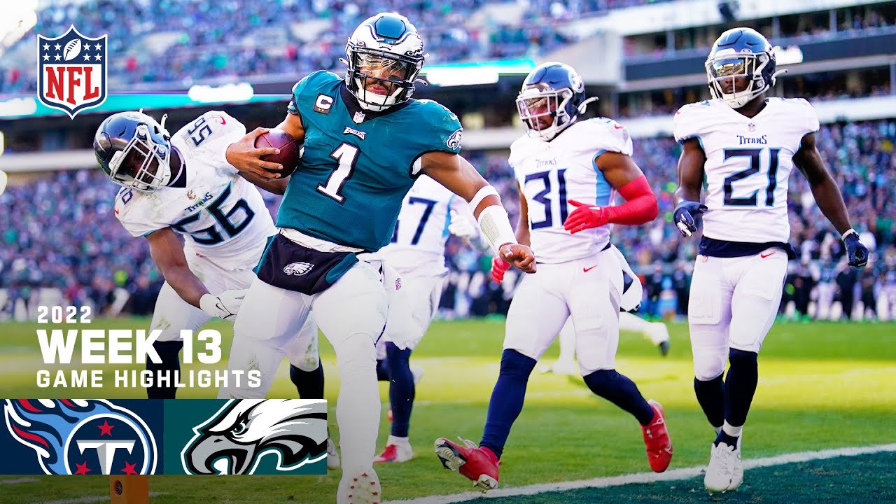 Tennessee Titans Vs. Philadelphia Eagles | 2022 Week 13 Game Highlights ...