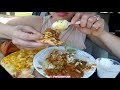 asmr eating indian food lamb curry samosa naan car mukbang satisfying real eating sounds 먹방 twilight