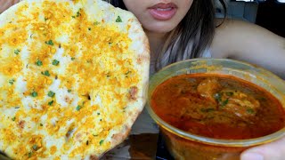 ASMR EATING INDIAN FOOD LAMB CURRY SAMOSA NAAN CAR MUKBANG Satisfying REAL Eating Sounds 먹방 TWILIGHT