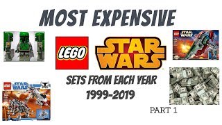 MOST EXPENSIVE LEGO STAR WARS SET FROM EVERY YEAR 1999-2019 !