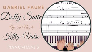 G. Fauré - Kitty-Valse from "Dolly" suite op. 56 n. 4 for Piano 4 hands