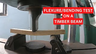 Flexure Test on a Timber Beam | Bending Stress | Strength of Materials