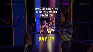 Bayley Longest Reigning Women's World Champion #wwe #bayley #rhearipley #smackdown #charlotteflair