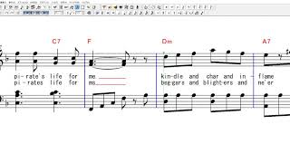 カリブの海賊 ヨーホー ピアノ 楽譜  東京ディズニーランド