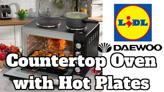 Countertop Oven with Hot Plates - Multi-Function Kitchen Appliance