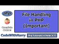 Writing and Appending to Files in PHP in Hindi | PHP Tutorial #37