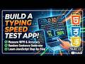 Typing Speed Test Project using HTML, CSS & JavaScript | JavaScript Mini Project #20