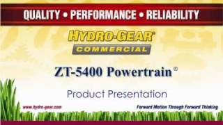 Hydro-Gear ZT-5400 Product Presentation (english)