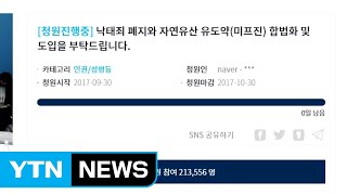 '낙태죄 폐지' 청와대 청원 20만 명 넘어 / YTN