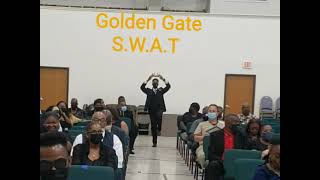 Funeral Crowning Ceremony by Golden Gate S.W.A.T. one man