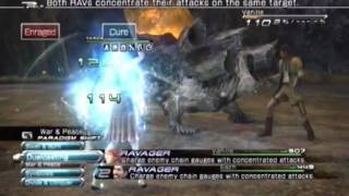 Final Fantasy XIII No Crystarium Challenge Part 10 - Enkil and Enlil