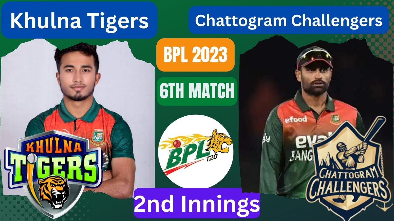 Live BPL 2023: Chattogram Challengers Vs Khulna Tigers Live | Match 6 ...