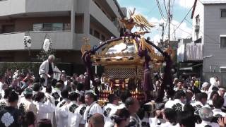 平成26年　文京区本駒込・駒込天祖神社例大祭　本社神輿＝宮出渡御