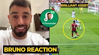 Bruno Fernandes respect reaction after made assist for Joao Felix goal vs Ireland | Man Utd News