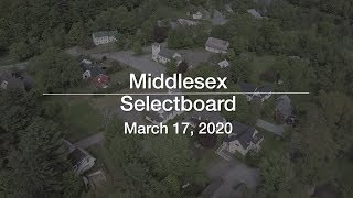 Middlesex Selectboard - March 17, 2020