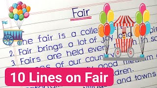 10 lines on fair essay || Essay on fair in english ||