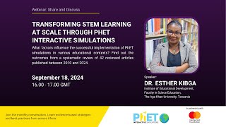 TRANSFORMING STEM LEARNING AT SCALE THROUGH PhET INTERACTIVE SIMULATIONS
