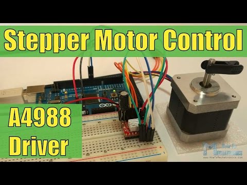 How To Control A Stepper Motor With A4988 Driver And Arduino - YouTube