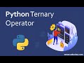 Ternary Operator in Python |  Conditional Operator in Python #Python #ifelse #ternaryoperator