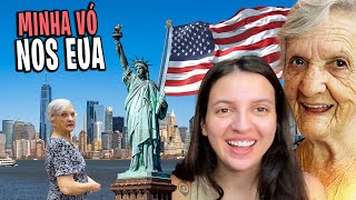 Minha vó vai para os Estados Unidos!