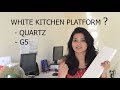 WHITE KITCHEN COUNTERTOPS INDIA, किचन पत्थर, KITCHEN QUARTZ IN HINDI, NANO WHITE G5, ASK IOSIS HINDI