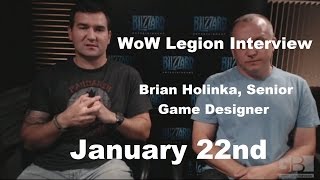 WoW: Legion Q\u0026A 1/22/16 - Holinka (Senior Game Designer)