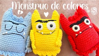 Monstruo de colores amigurumi paso a paso tutorial