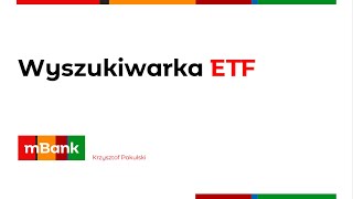 Wyszukiwarka ETF w eMaklerze