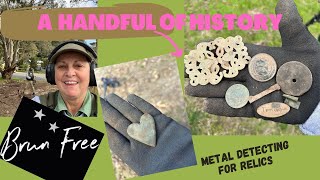 RUINS of THE PAST, METAL DETECTING a HANDFUL OF HISTORY #historyhunters