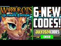 ✨UPDATE✨WARRIOR CATS ULTIMATE EDITION CODES - WARRIOR CATS CODES 2023 - WCUE CODES