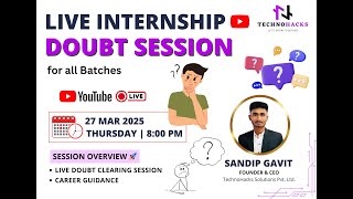 📢 Submission Guidance Session – Internship Batch 81 🚀 | TechnoHacks Solutions Pvt. Ltd.