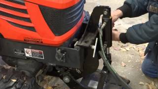 Kubota BX-24 Removing Loader, and Installing Snowblower