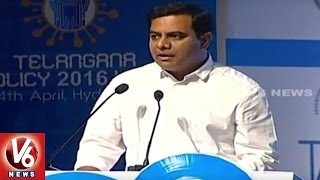 KTR Speech at Telangana IT Policy Launch Event | Hyderabad | V6 News